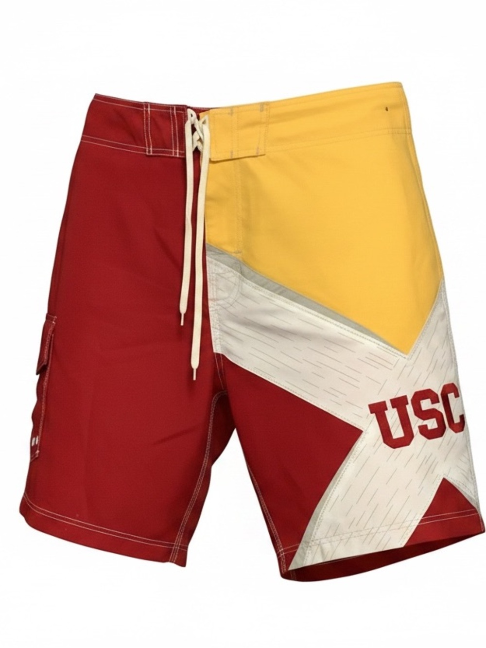 USC Two-Tone Red & Gold Men's Swim Trunks